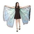 thumbnail image 2 of Disfraz de mariposa JanHm para mujer con alas de tela color Verde azulado Multicolor Púrpura-Rosa, 2 of 5