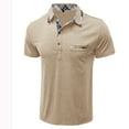 thumbnail image 2 of ZVNAΖH Polo Shirts for Men,Men Shirts Casual Short Sleeve Turn Down Collar Buttons Tops, 2 of 6