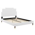 thumbnail image 3 of Modway Lindsey Performance Velvet Full Platform Bed in White, 3 of 10