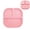 B Home Decor, variant on Powerful Suction Plates, 100% Food Grand Silicone, Divided, BPA Free, Microwave & Dishwasher Safe, Stay Put, 1 Pack