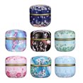 thumbnail image 1 of 7 Pcs Iron Round Empty Tins Candle Tin Jars Balm Aromatherapy Spices Container, 1 of 7