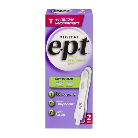 Digital E.P.T. Early Pregnancy Test - 2 CT