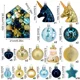 thumbnail image 3 of 72 piezas/caja de bolas de Navidad, adornos colgantes para árbol de Navidad, regalo de Año Nuevo 2024, decoración navideña para el hogar, Navidad, 3 of 5