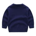thumbnail image 3 of URMAGIC Baby Boys Cardigan Sweater V-Neck, Toddler Knit Button up Knitted Pattern Pullover Sweatshirt 2-8 Years, 3 of 6