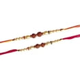 thumbnail image 1 of Set Of 2 Rakhee for Brother Raksha Bandhan Bracelet Unique Design Rakhi Bracelet Multi Design Beads Rakhee for Brother Raksha Bandhan Bracelet Bhaiya, 1 of 2