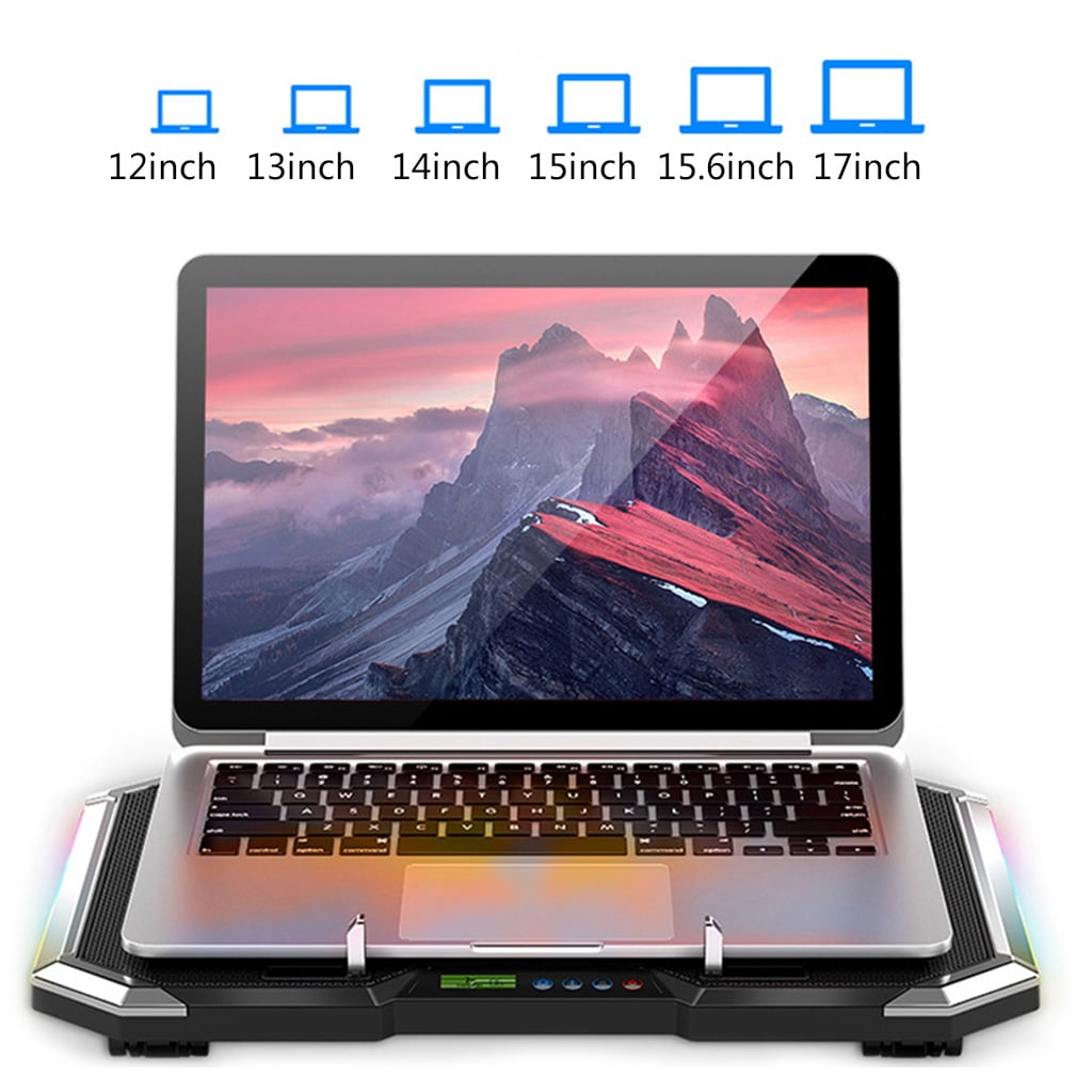 Zeiwohndc Notebook Radiator Air Cooler Laptop Stand with 6 Fans Computer Fan Base Mute