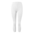 thumbnail image 4 of Women's Leggings Long Pants Lace High Waisted Slim Stretchy Versatile Spring Autumn Cropped Pants White XXXXL, 4 of 5