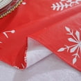 thumbnail image 6 of Christmas Blue Table Cloth, White Snowflake Print, Flannel Backed Vinyl Tablecloth for Rectangle Tables, Waterproof PVC Plastic Table Cover for Christmas Winter, Holiday Party Use 52 x 70 Inches, 6 of 6