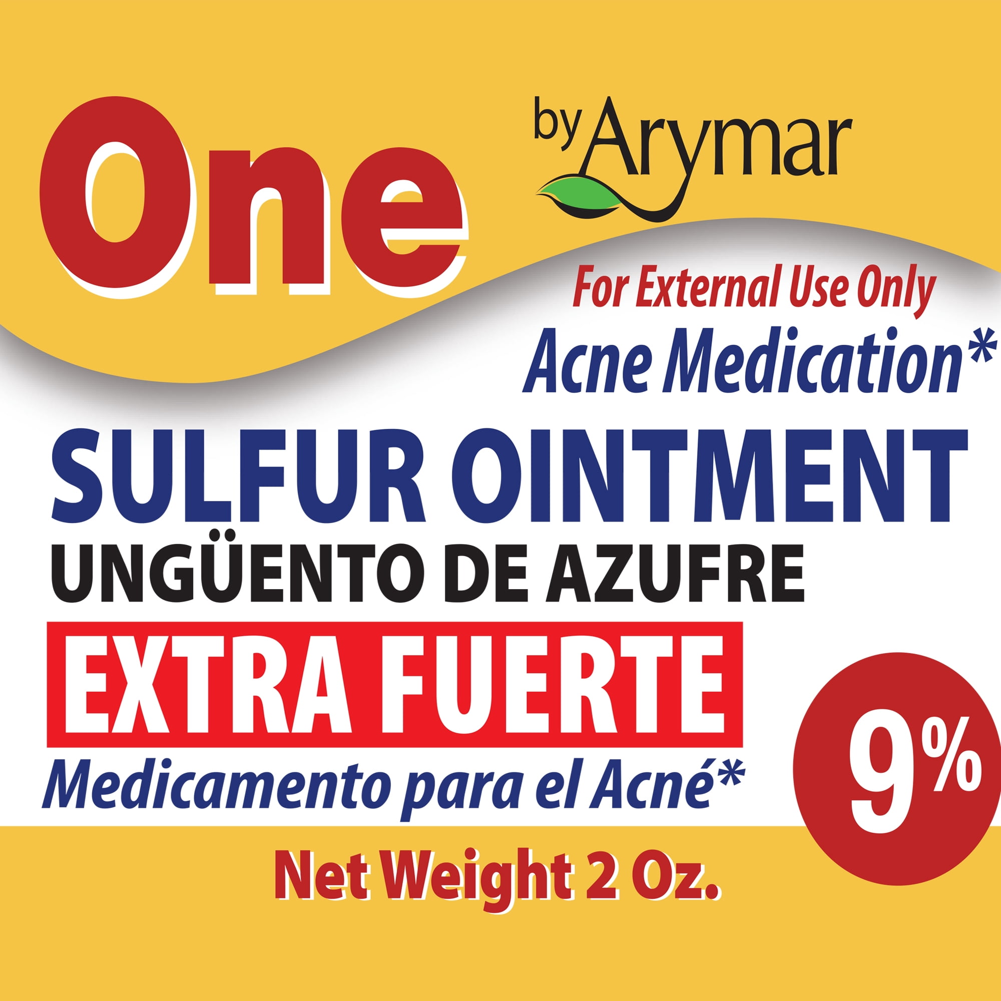 Arymar Sulfur Ointment for Acne / Healthy Skin - 2 Oz