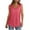 Hot Pink, variant on WREESH Summer Womens Tank Tops Solid Color Round Neck Sleeveless Casual Tee Tops Tank Blue