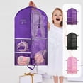 thumbnail image 7 of 1 pack Suit Bag Garment Bag Storage Breathable, 40" Coat Storage Bag hanging, Foldable Wardrobe, For Dresses Suit Coats Storage, 7 of 7