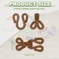 thumbnail image 2 of Uxcell Sewing Hooks and Eyes, 23mm Covered Hook Eye Sewing Closure Fasteners Sew on Snaps for Bra Clothing Replacement (10 Pack, Brown), 2 of 7