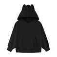thumbnail image 3 of Girls Hoodies Sweatshirts Girl'S Hoodie Long Sleeve Soft Sweatshirt Graphic Hoody Kids Cute Pullovers Top Clothes For Girls And Boys Black 5-6 Years, 3 of 7