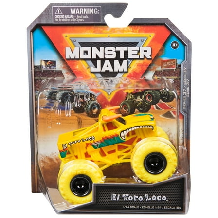 Monster Jam, Official El Toro Loco Monster Truck, Die-Cast Vehicle, 1:64 Scale, Kids Toys for Boys Ages 3 and up