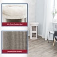 thumbnail image 3 of TRIXIE Mexia Plush & Sisal 2-Story 39" Cat Condo Tower with Removable Cushions, Light Gray, 3 of 6