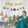 thumbnail image 5 of Happy Diwali Banner Glitter, Diwali Party Decorations, Indian Festival of Lights Themed Garland for Hindu Deepavali Party Supplies for Home House Yard, 5 of 6