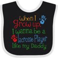 thumbnail image 3 of Inktastic Lacrosse Player Like Daddy Boys or Girls Baby Bib, 3 of 4