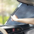thumbnail image 1 of Car Windshield Sun Shade Front Windscreen Roller Heat Insulation Uv Protector Window Cover, 1 of 4