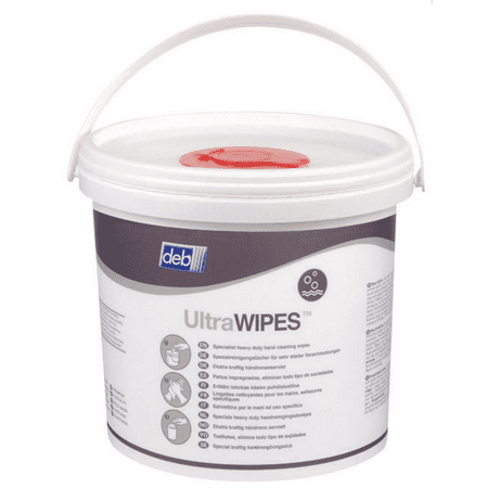 Deb ULT150W Heavy-Duty Hand Wipes, 150 Wipes