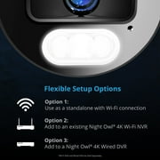 Night Owl Wi-Fi IP 4K HD Camera with Dual Spotlight and 2-Way Audio