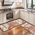 thumbnail image 3 of Kitchen Rugs Sets Of 2,Pioneer Flower Floral Print Pattern Anti Fatigue Kitchen Mat Rugs Non Slip Washable,Decorative Kitchen Floor Mats for Kitchen,Sink,Laundry,17"x47"+17"x47", 3 of 5