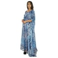 thumbnail image 3 of Moomaya Women's Sexy Swimsuit Cover Up Caftan Kimono Sleeve Beachwear Sheer Kaftan, 3 of 7