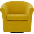 thumbnail image 2 of Fox Hill Trading Marlee Traditional Polyester Fabric Club Chair in Yellow, 2 of 4