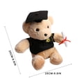 thumbnail image 3 of HOZADOIE Plush Doll Home Essentials Graduation Doll Bear Bear Graduate Bear Graduation Gift, 3 of 8