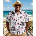 thumbnail image 6 of COOFANDY Big & Tall Button Up Shirts for Men Short Sleeve Collared Untucked Shirts Wrinkle Free Summer Shirts, 6 of 6