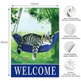 thumbnail image 2 of Welcome spring cat garden flag for outside, seasonal flags with cats double sided house flags, House Yard Lawn Decor Holiday Funny Garden Yard Decoration, 2 of 10