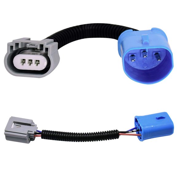 HUIQIAODS 9007 9004 HB5 Mâle vers H13 9008 Femelle en Céramique Connecteur Fil Wiring Harnes Adaptateurs Prise pour 9007 H13 Headlight Mise à Niveau (Pack de 2)