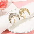 thumbnail image 6 of Elegant Alloy Moons Sun Designs Napkin Rings For Weddings Parties Home Dining Decoration Festival Tableware Clip, 6 of 8