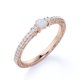 thumbnail image 4 of JeenMata Anillo de Compromiso Pequeño y Moderno de Ópalo de Fuego Púrpura Auténtico de 1 Uds en Oro Rosa de 18 K sobre Plata, 4 of 6