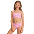 thumbnail image 2 of Girls Swimsuits Size 10-11Y Floral Print Bikini with Bottoms Summer Beach Pool Party Juniors 2 Piece Swimwear, 2 of 6