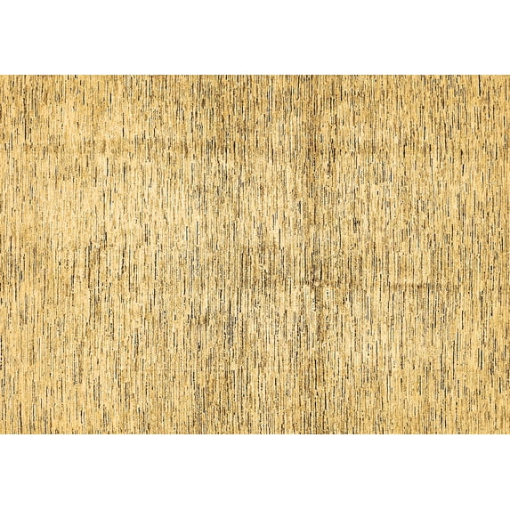 Ahgly Company Indoor Rectangle Abstract Brown Modern Area Rugs, 3' x 5'