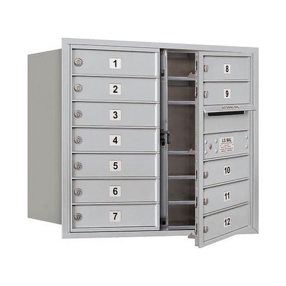 Salsbury Industries 12 Door Front Load 4C Horizontal Mail Center