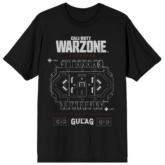 Call of Duty Warzone Gulag Map Short Sleeve Adult T-Shirt-XS