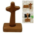 thumbnail image 4 of Crucifijo de cruz piezaza , escultura de colección decorativa de cruz cristiana para para hogar, decoración de iglesia, Yotijar Cruz de pie, 4 of 9