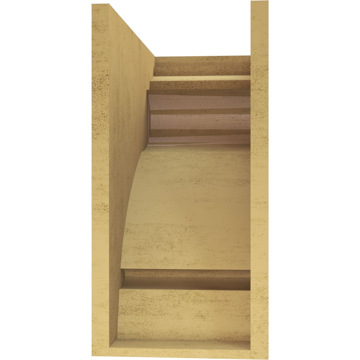 10"W x 20"D x 20"H Classic Mayflower Rough Cedar Woodgrain TimberThane Corbel, Primed Tan