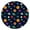 Space, variant on Fitted Round Table Cover with Tropical Beach Coral & Fish Pattern - Waterproof Spill-Proof Elastic Tablecloth for Outdoor Use