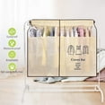 thumbnail image 2 of Protección contra el polvo Funda para ropa Transpirable 90 x 110 cm Bolsa para ropa de PEVA más gruesa Perchero largo a prueba de polvo a prueba de humedad Perchero Ropa Ventana transparente con, 2 of 7