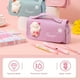 thumbnail image 3 of Cartoon Large Capacity Pencil Case Double Compartments Zippers Pencil Pouch with Handle Sensory Toy Durable Pen Bag for Students Kids Adults, 3 of 5