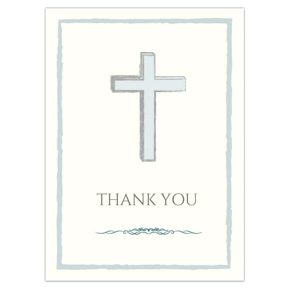 Elcer 20 Christian thank you cards with envelopes Religious Catholic acknowledgement Thank you notes