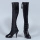 thumbnail image 3 of Botas de Mujer Elegantes con Cierre de Cremallera para Figuras de Acción 12'' Negro, 3 of 6