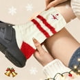 thumbnail image 4 of Hometravel Christmas Fleece Socks, Thickened Warm Socks for Winter, Cozy Floor Socks with Holiday Patterns, Festive Footwear for Indoor and Home Wear, 4 of 6