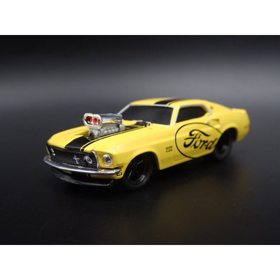 Open Box 1969 69 FORD MUSTANG BOSS 429 FASTBACK RARE 1/64 SCALE DIORAMA DIECAST MODEL CAR