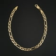 thumbnail image 7 of Au Naturale Solid 14k Yellow Gold Ficonucci Link Chain Bracelet (4.8 mm, 8.5 inch), 7 of 7
