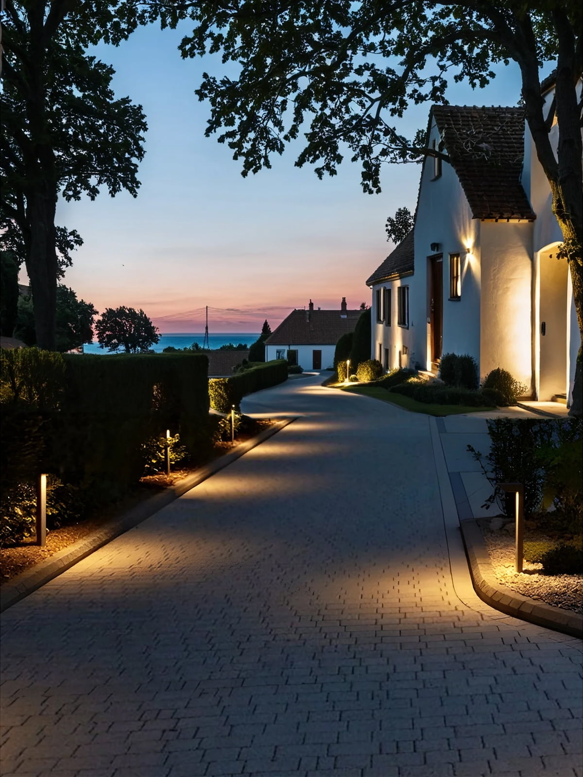 6 Pack 5CCT LED Low Voltage Landscape Pathway Light, Hardwired Waterproof Sidewalk Lights, Oil Rubbed Bronze