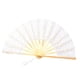 thumbnail image 3 of Abanico plegable de estilo europeo para mujer, elegante, estilo chino vintage, con encaje Blanco, 3 of 9