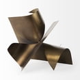 thumbnail image 2 of HomeRoots 392543 18 in. Contempo Abstract Sculpture, Antiqued Gold & Copper, 2 of 5